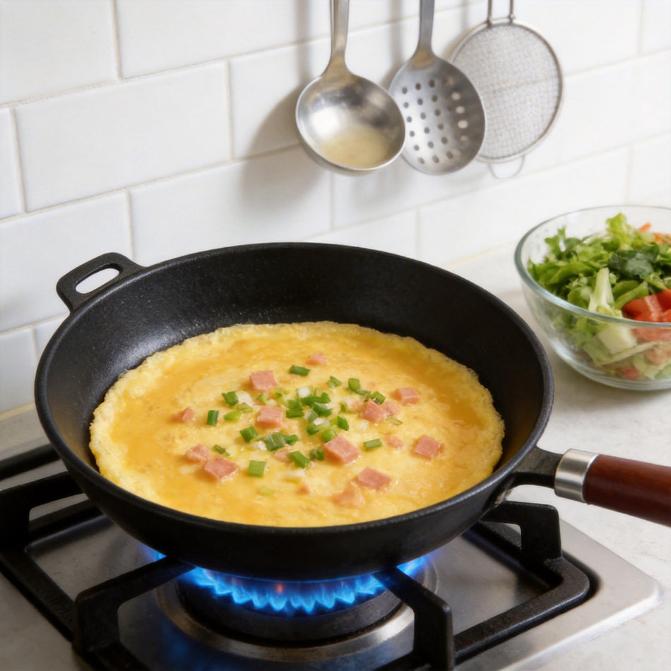 Traditional Cast Iron Russian Pancake Frying Pan
