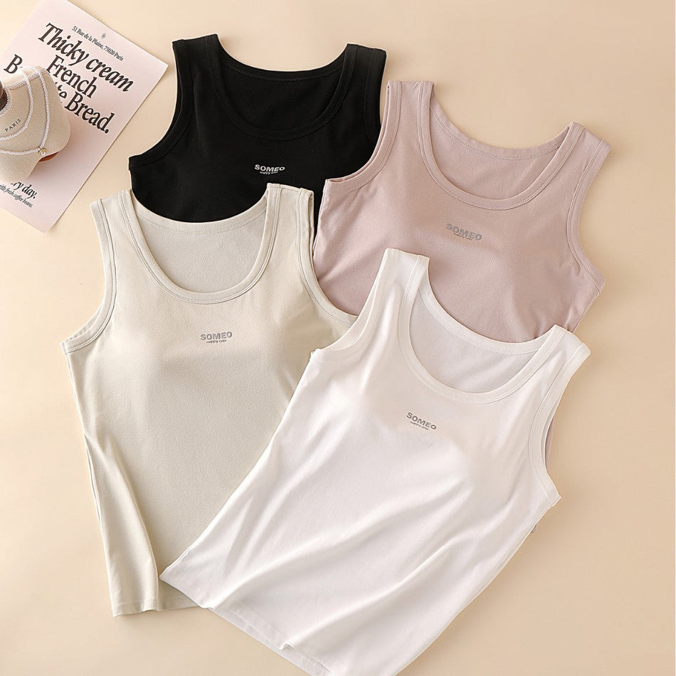 Women's Lyocell Cotton Wide Strap Camisole Top