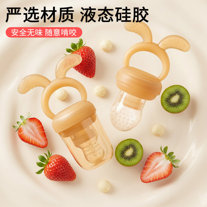 Rabbit Food Grade Full Silicone Baby Fruit and Vegetable