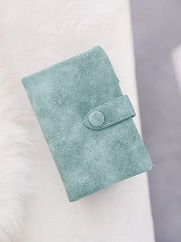 Women's Nubuck PU Leather Short Wallet with Card Slots