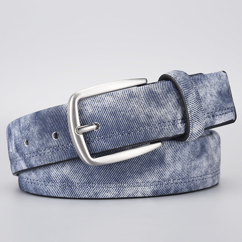Korean Style PU Leather Belt with Pin Buckle for Men