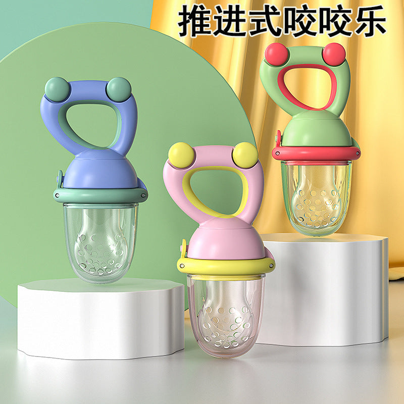 Push-Forward Food Grade Silicone Baby Fruit and Vegetable
