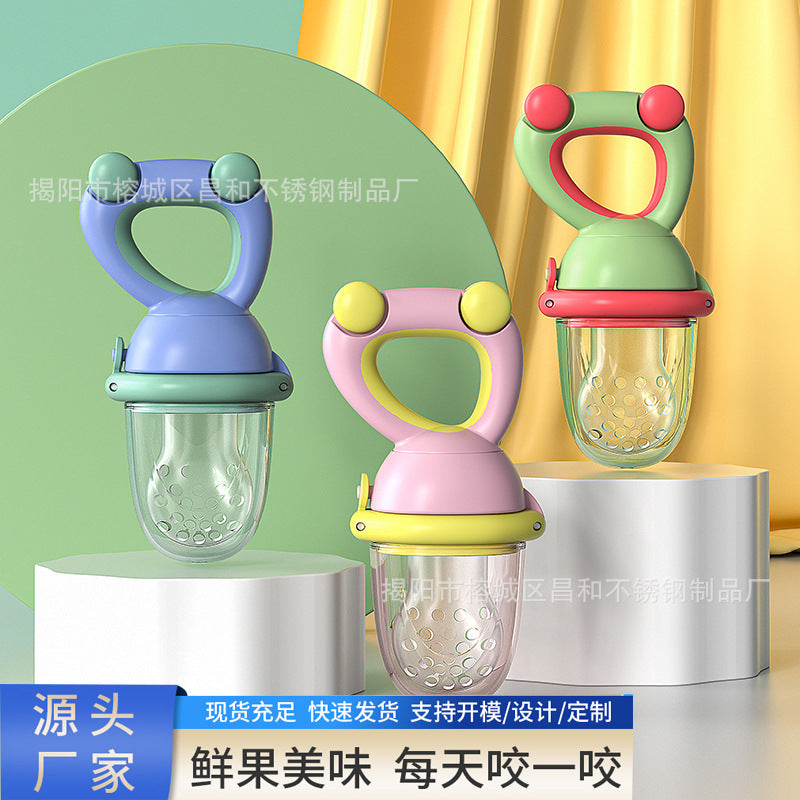 Push-Forward Food Grade Silicone Baby Fruit and Vegetable
