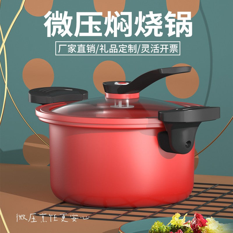 Non-Stick Pumpkin Micro-Pressure Soup Pot, Large Capacity