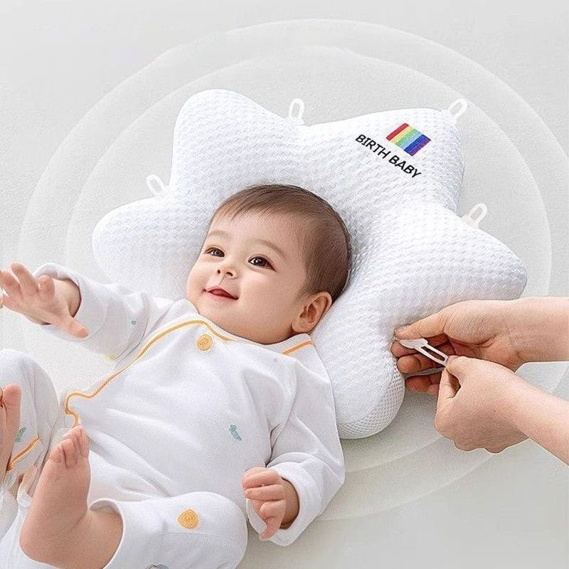Starfish Shape Pure Cotton Baby Head Shaping Pillow