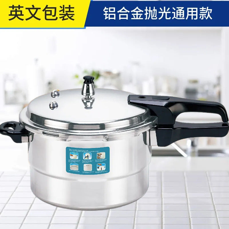 Aluminum Alloy Polished Explosion-Proof Pressure Cooker