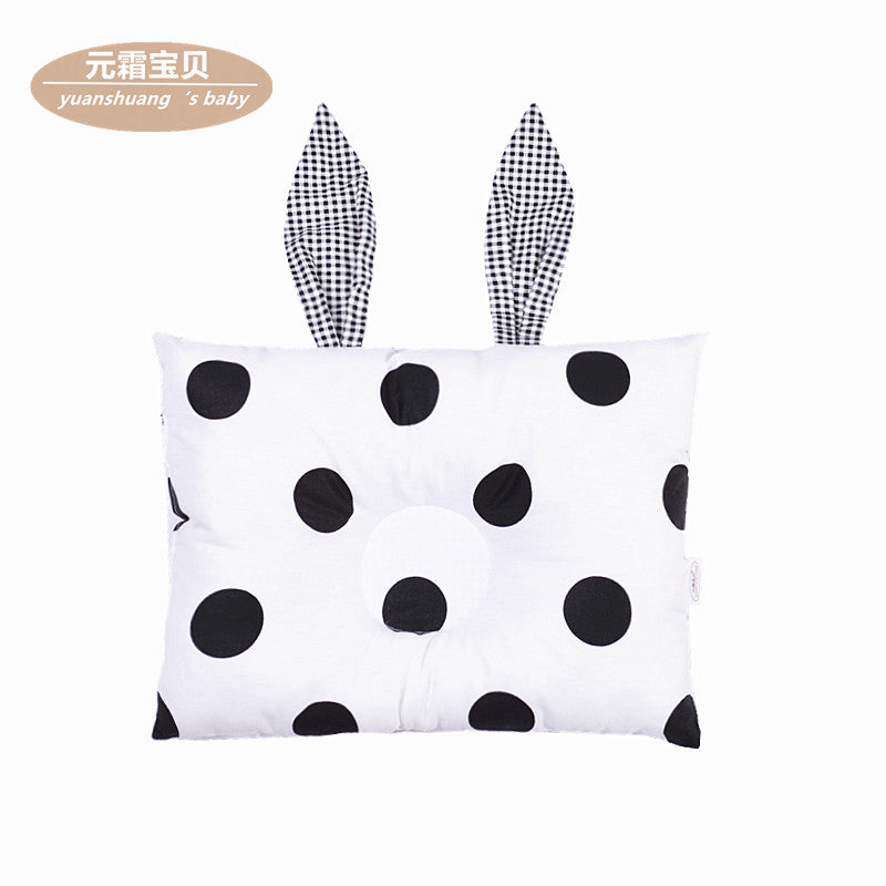 Yuan Cream Baby Pure Cotton Rabbit Head Shaping Pillow