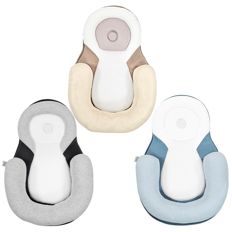 Semi-Circle Polyester-Cotton Baby Anti-Rollover Bed and Head