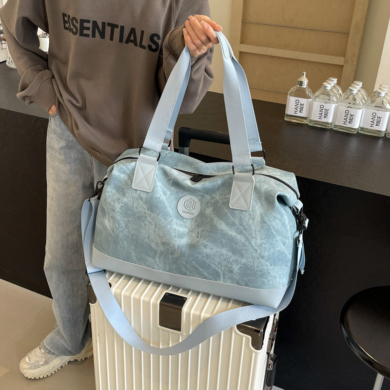 Women's Lightweight Travel Duffle Bag with Wet Dry Compartment