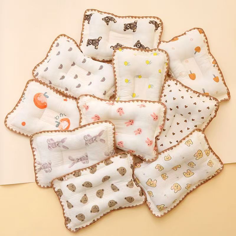 Pure Cotton Baby Head Shaping and Soothing Pillow