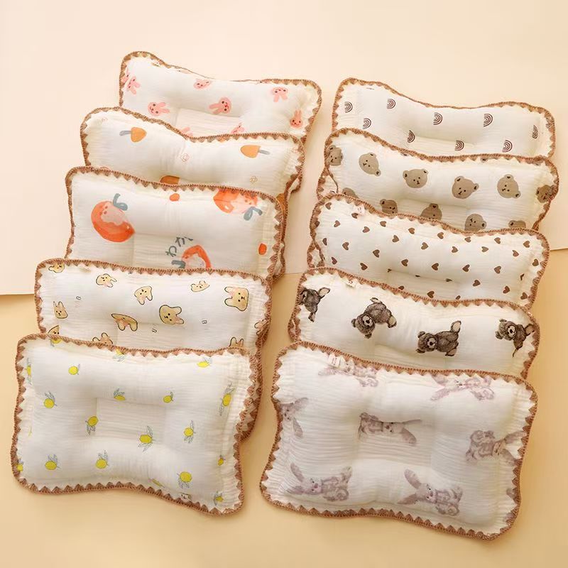 Pure Cotton Baby Head Shaping and Soothing Pillow