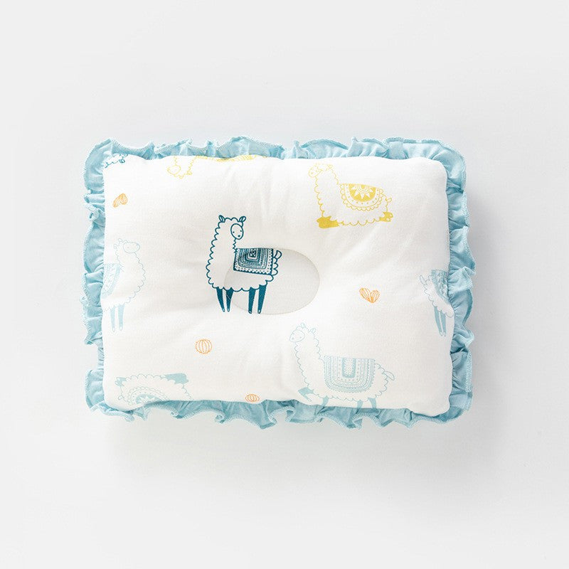 Pure Cotton Newborn Safety Groove Head Shaping Pillow