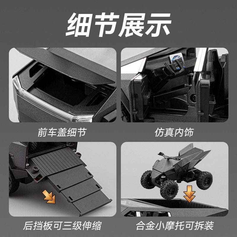 Large Alloy Remote Control Off-Road Pickup Truck for Kids