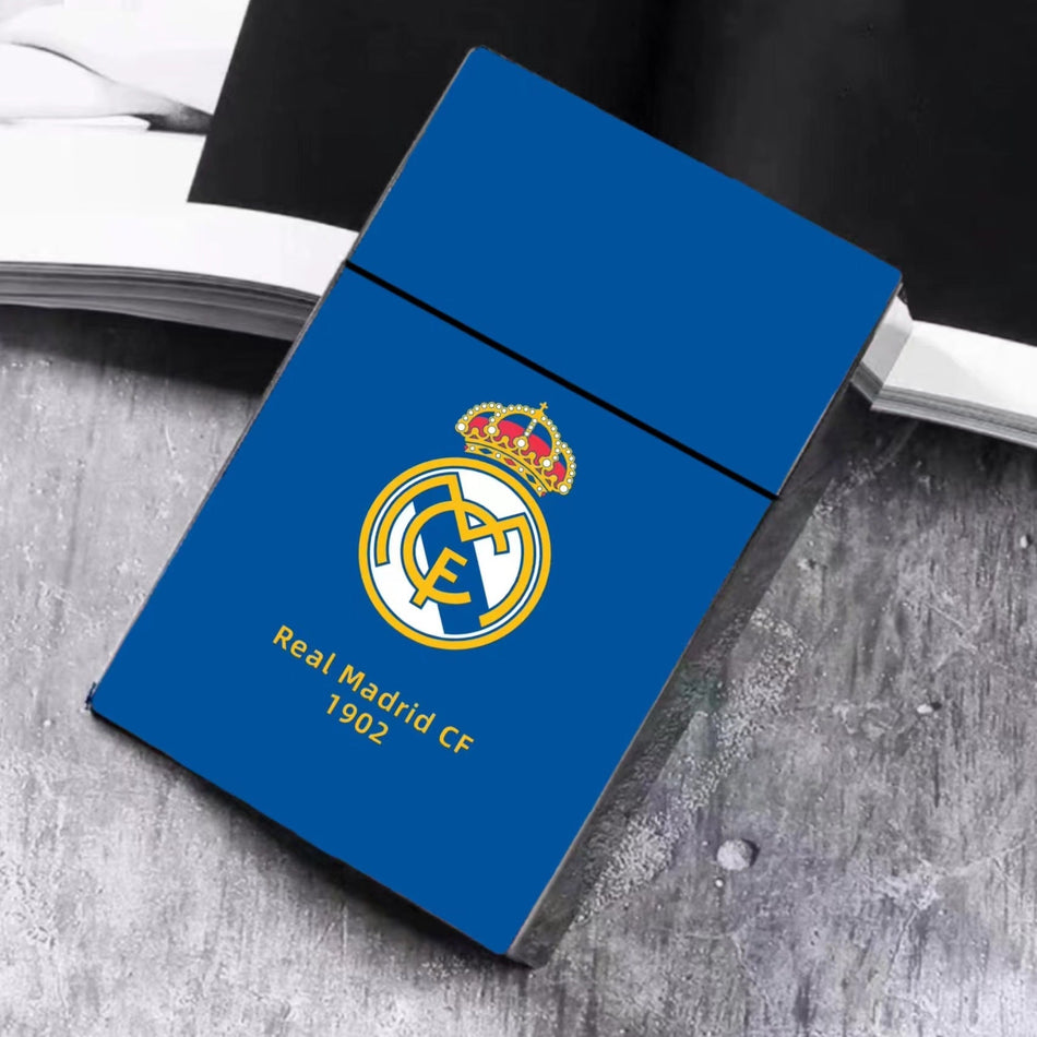 European Cup Star Card Cigarette Case, 20-Slot Storage