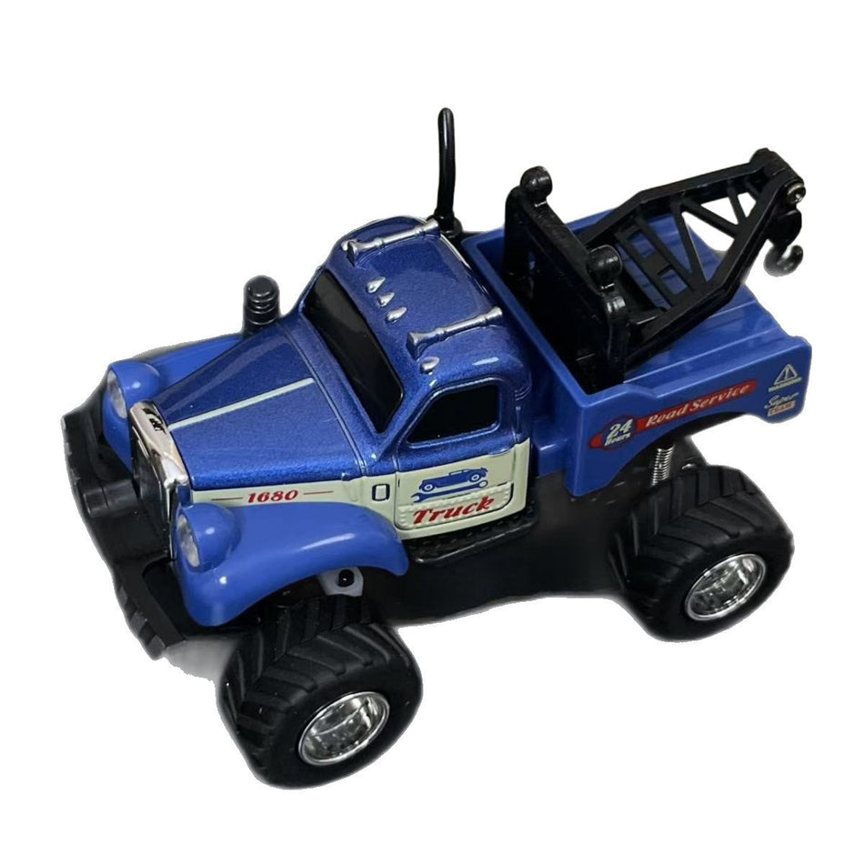 Alloy Road Rescue Transport Truck Toy for Kids