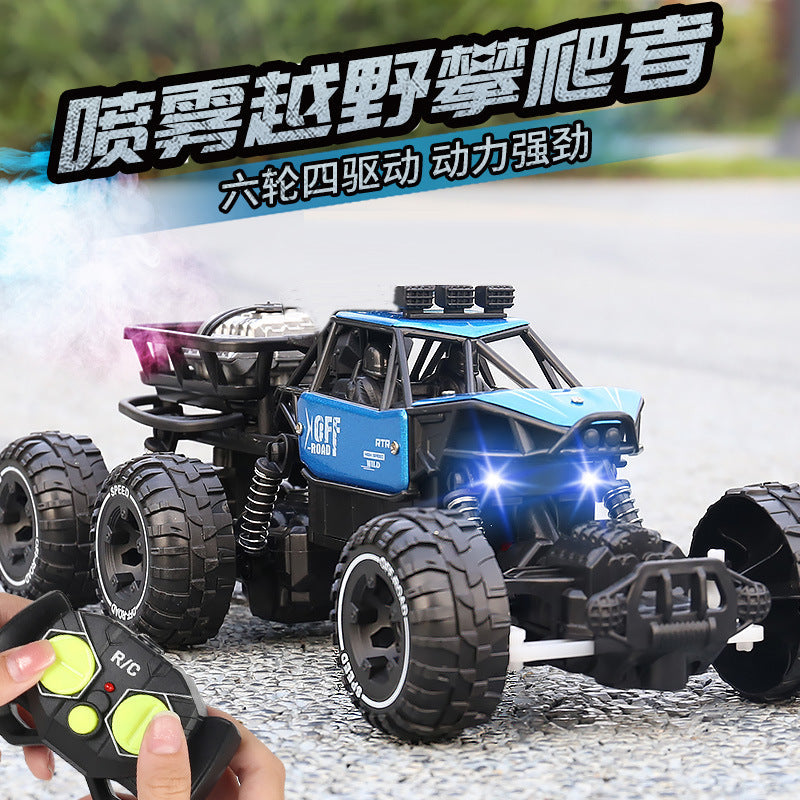 Alloy 6-Wheel RC Off-Road Climbing Truck with Spray Effect