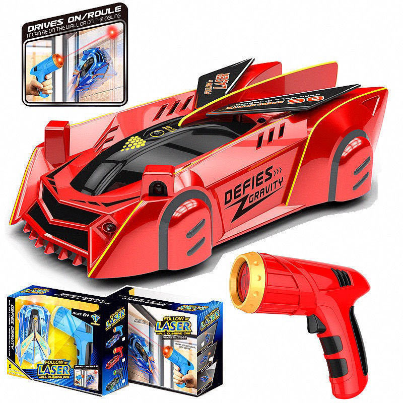 Infrared Wall Climbing RC Car with Light-Chasing Stunt Control