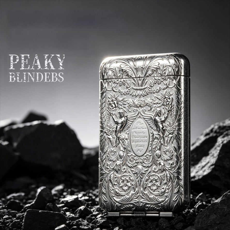 Peaky Blinders Style Metal Cigarette Case for Slim Cigarettes