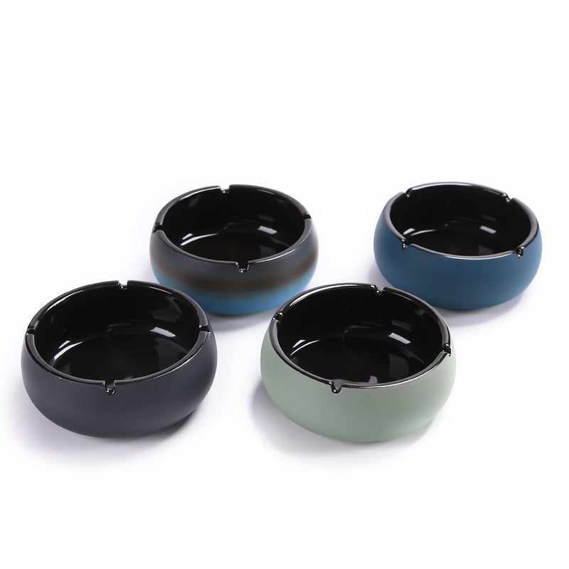 Rustic Ceramic Haina Ashtray with Lid