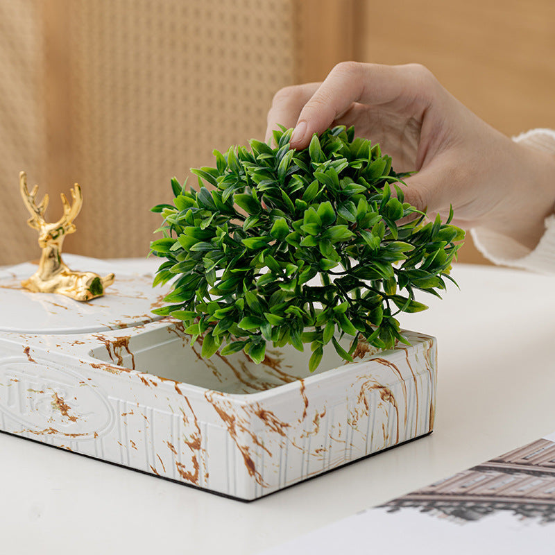 Nordic Ceramic Ashtray, Green Plant Design Options
