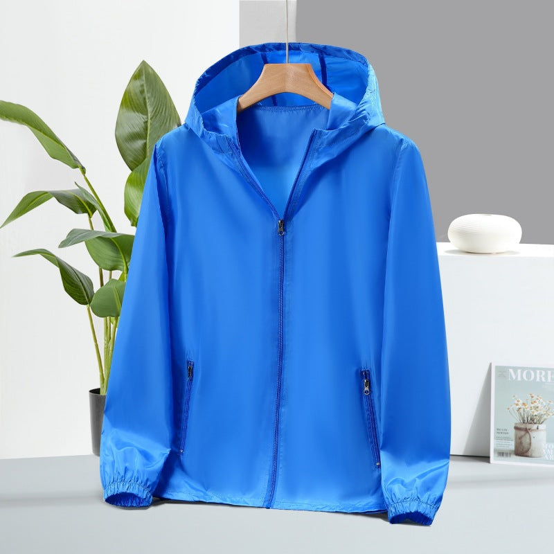 Unisex Ice Silk Sun Protection Jacket, Lightweight & Breathable