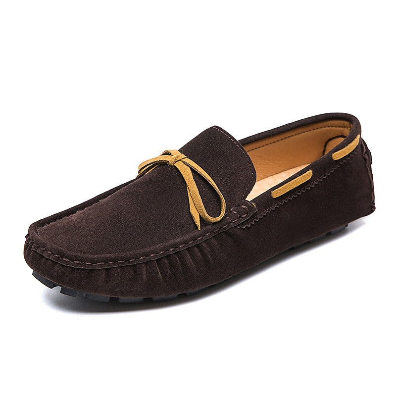 Men's Suede Leather Tassel Loafers with Lightweight Slip-On Fit