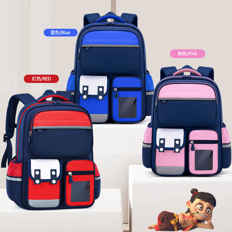 Kids Nezha Large Capacity School Backpack for Primary Students