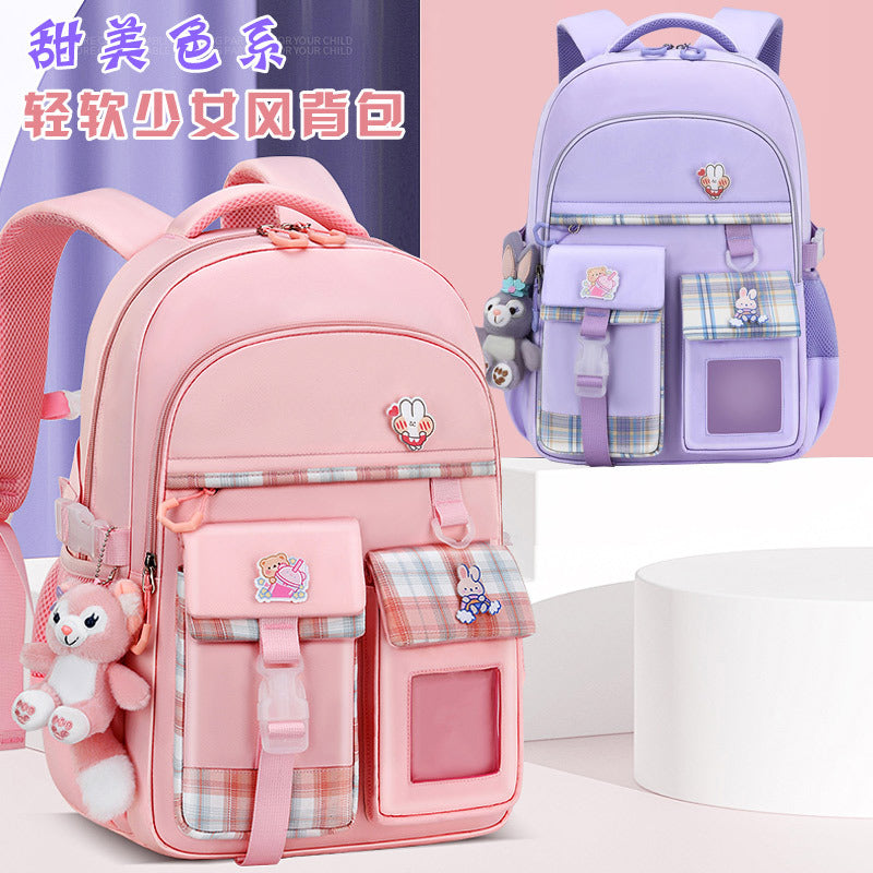 Girls Large Capacity Lightweight School Backpack