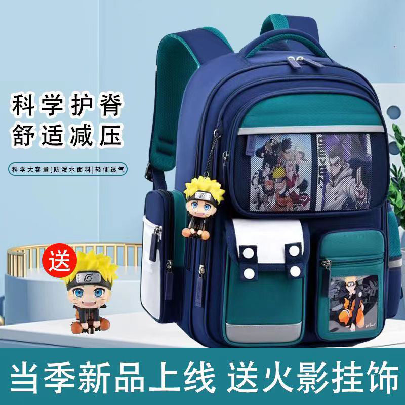 Kids Lightweight School Backpack Spine Support Large Capacity Bag