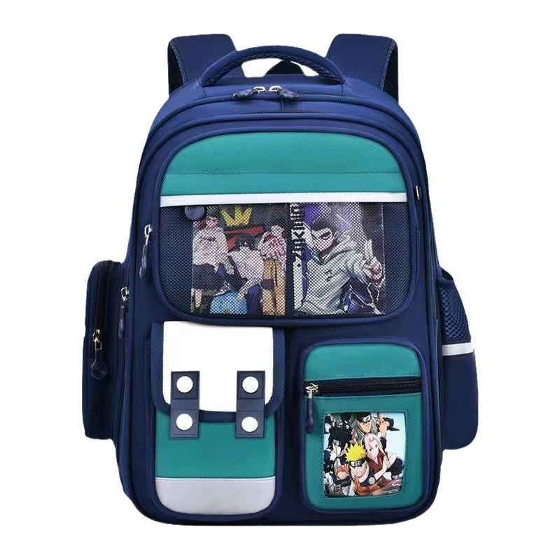 Kids Lightweight School Backpack Spine Support Large Capacity Bag