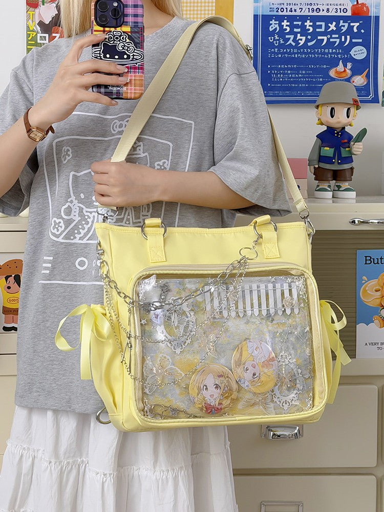 Japanese Style Transparent Ita Shoulder Bag Cute Messenger Bag