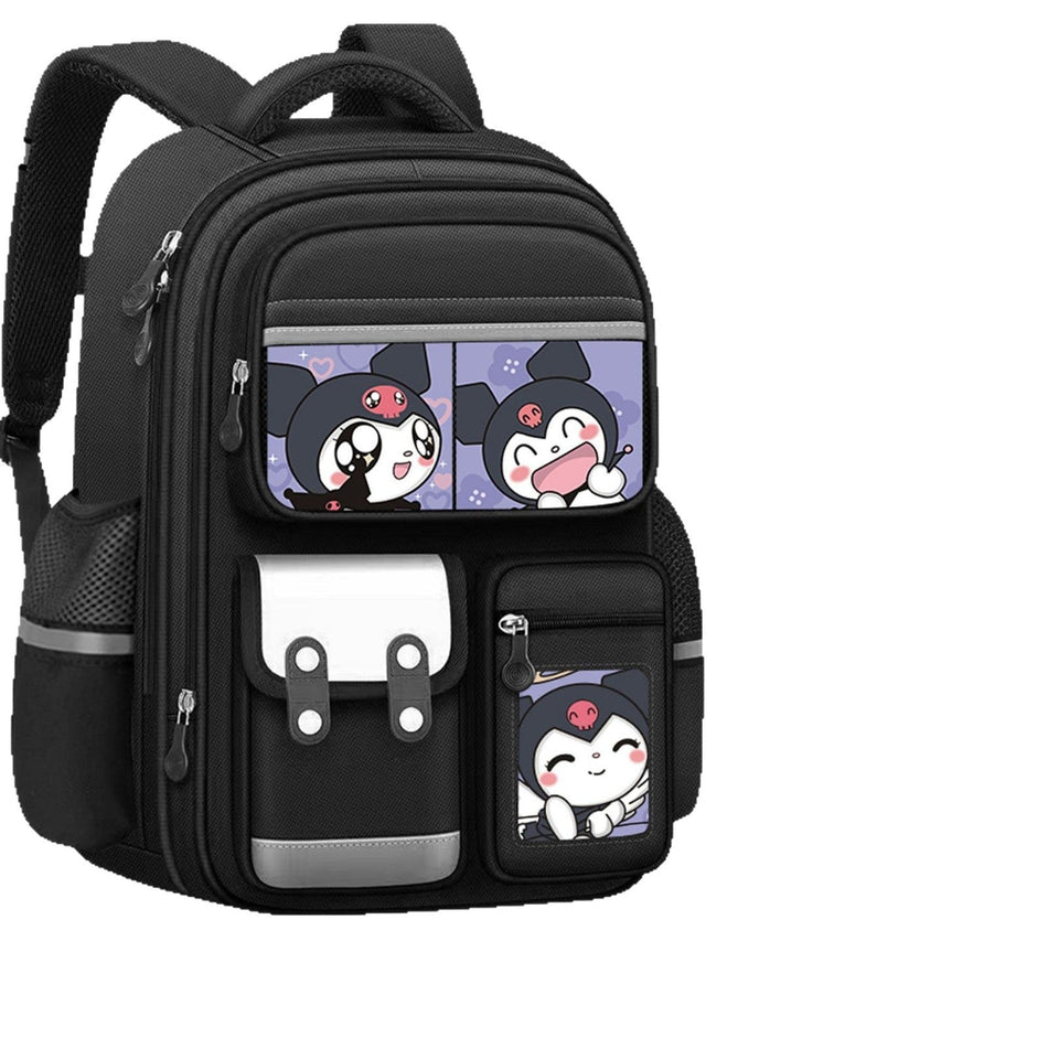 Kuromi Kids School Backpack Large Capacity Spine Support Bag