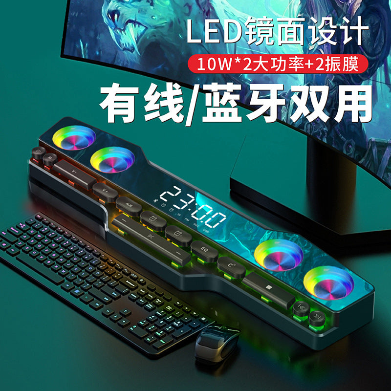 V18 RGB Bluetooth Soundbar Speaker with Wireless Audio System