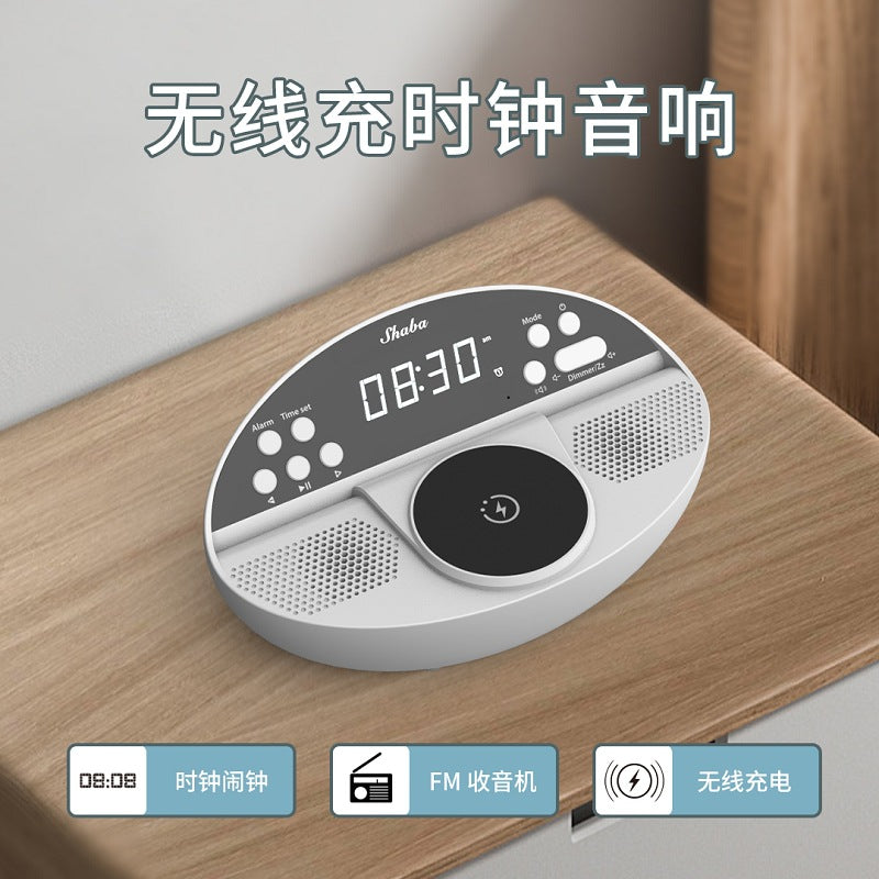 WD-101 Bluetooth Speaker with Wireless Charging & Alarm Clock