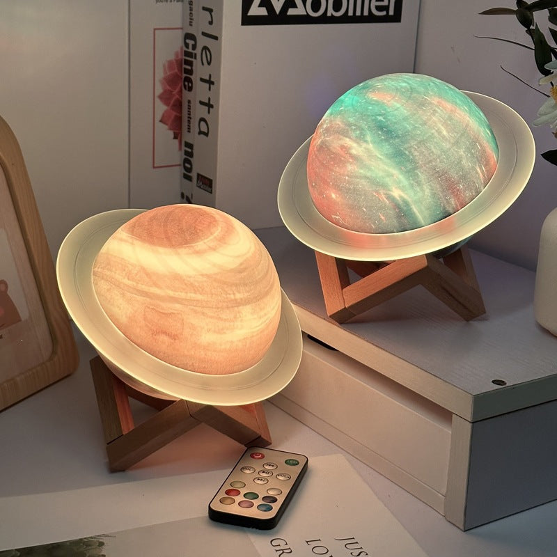 Planet Ring Bluetooth Speaker with Ambient Night Light