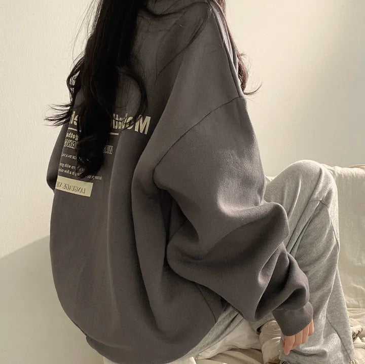 Women's Oversized Knit Sweater with Relaxed Plus-Size Fit