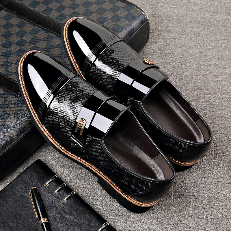 Men's Pointed Toe Leather Dress Shoes for Business and Weddings