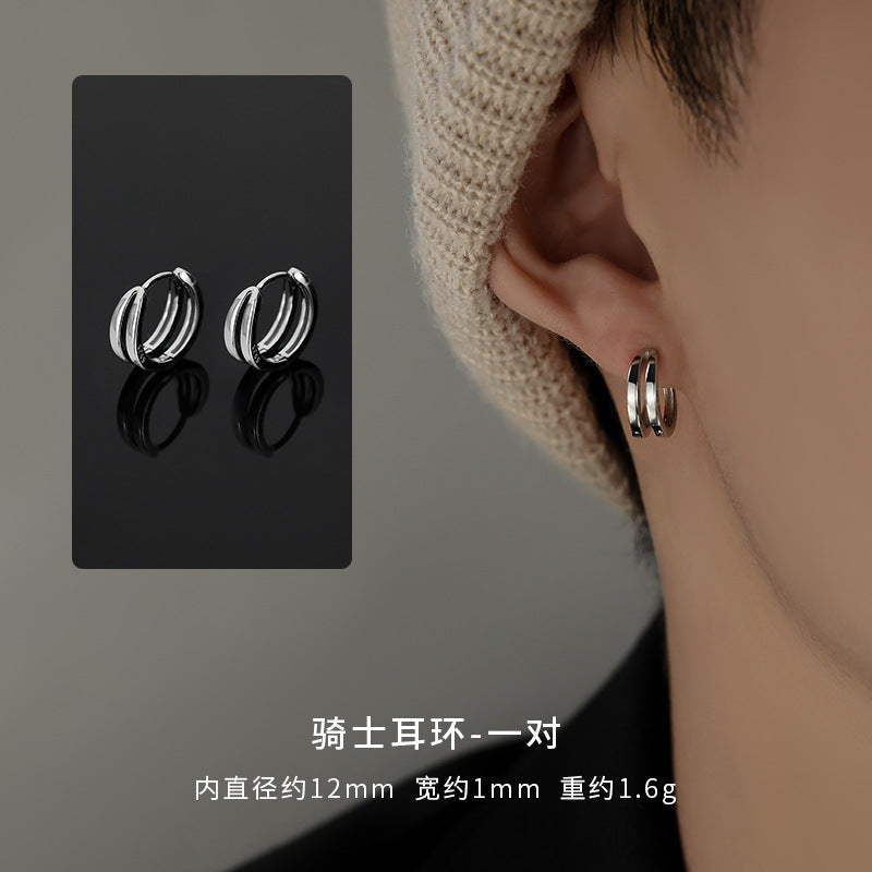Men's Personalized Niche Earrings with Cool Fashion Design