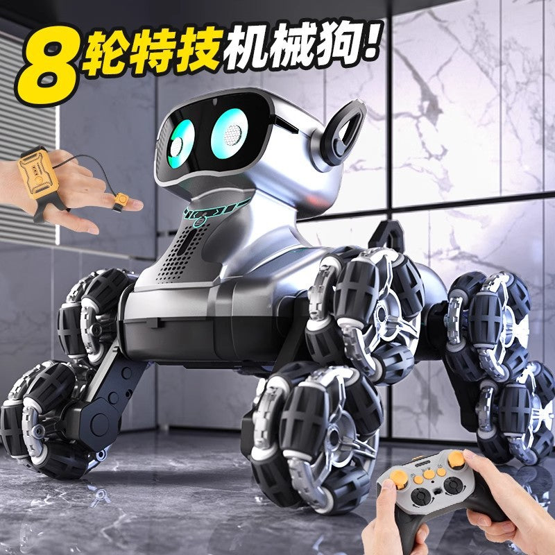 Kids' Remote Control Stunt Robot Dog Toy with Sensor