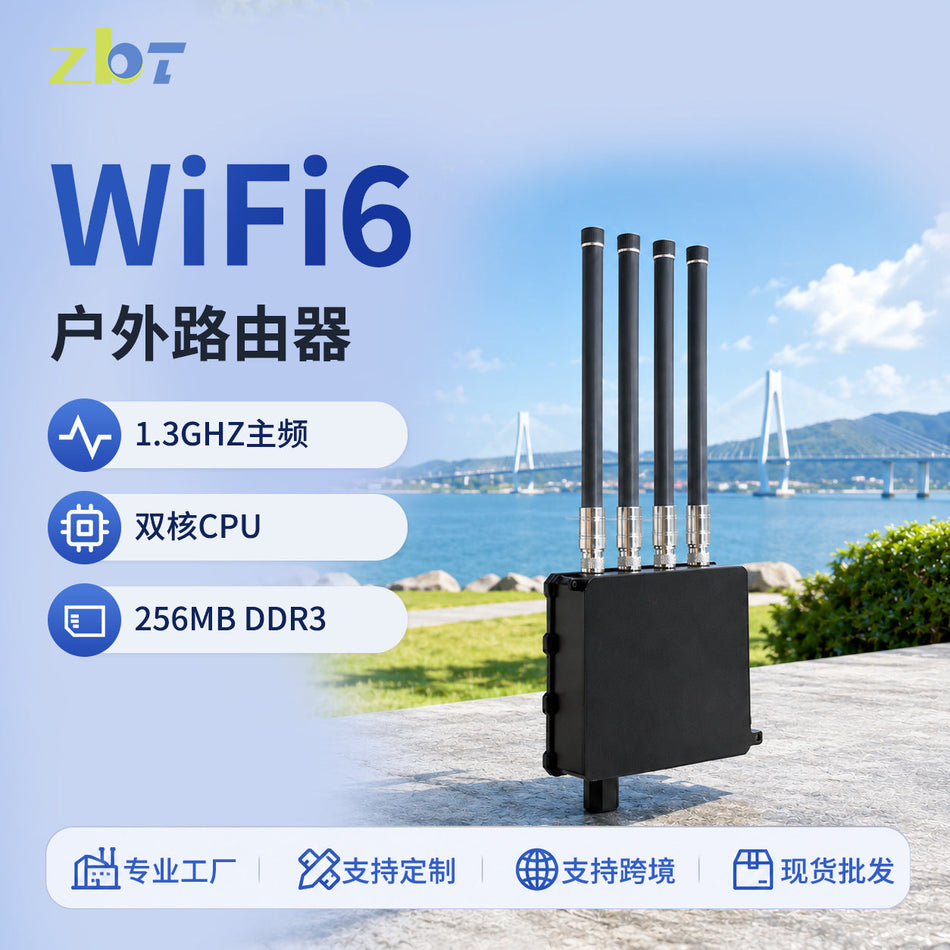 Industrial Gigabit Outdoor Router with PoE and 256MB DDR3
