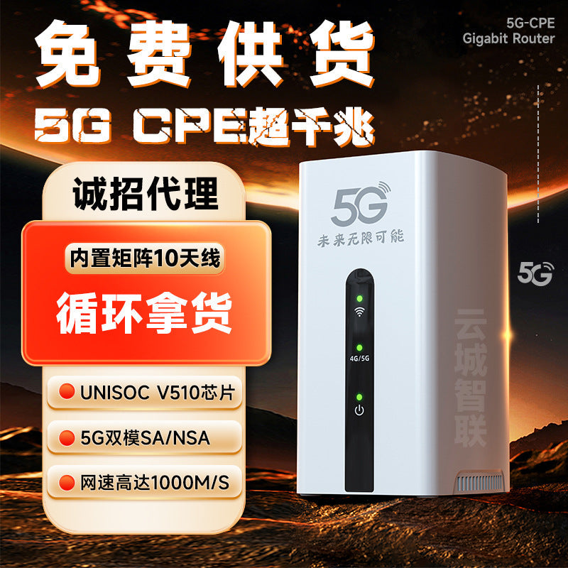Portable WiFi 6 Dual Band 5G Gigabit Wireless Router