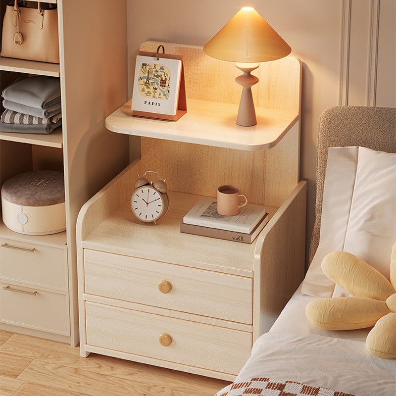Modern Bedside Table with Storage for Bedroom and Rental Room