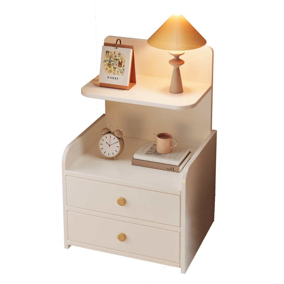 Modern Bedside Table with Storage for Bedroom and Rental Room