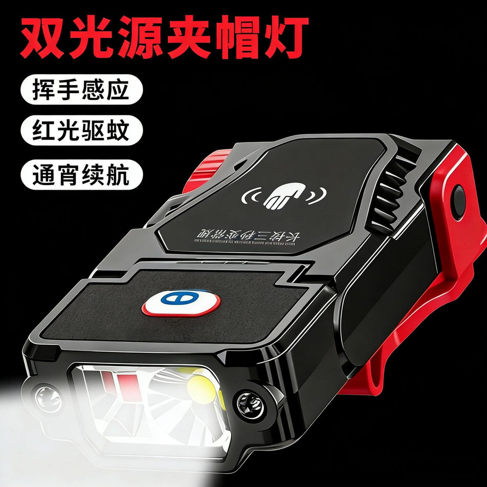 Rechargeable Motion Sensor LED Headlamp for Night Fishing