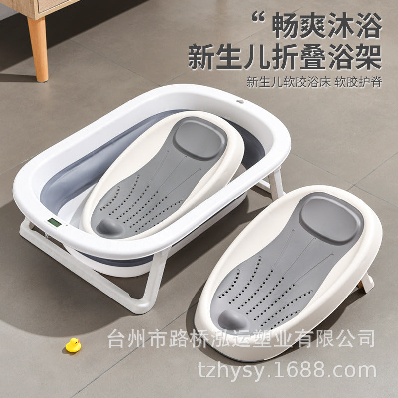 Foldable Baby Bathtub with Temperature Display