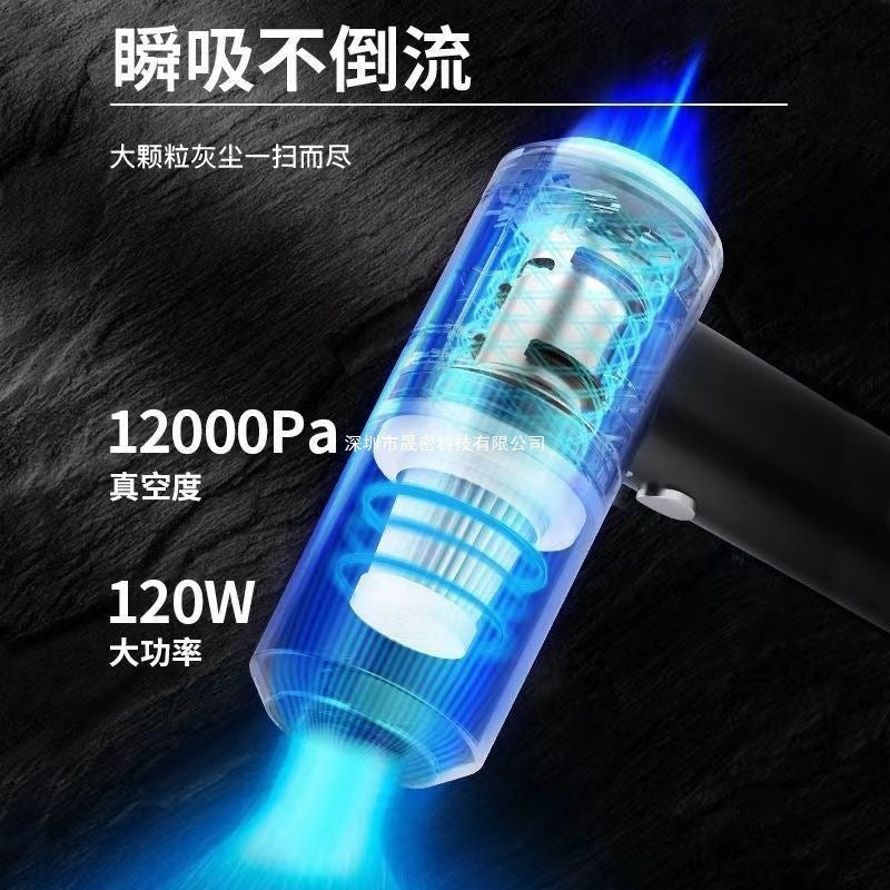 Wireless Rechargeable Car Vacuum Cleaner with Powerful Suction