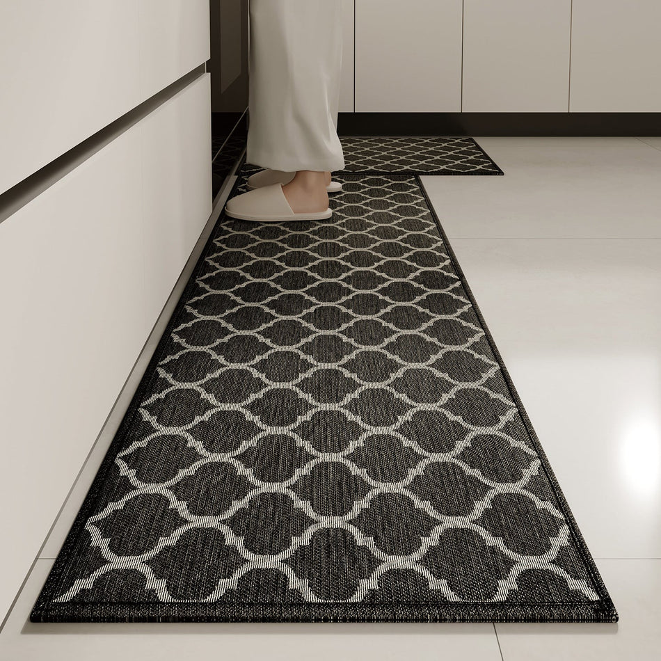 Non-Slip Kitchen Floor Mat, Absorbent Washable Entrance Rug