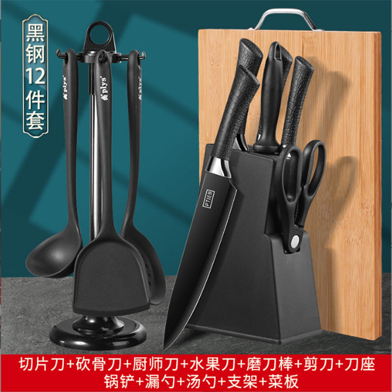 Premium Kitchen Knife and Cutting Board Set with Cleaver