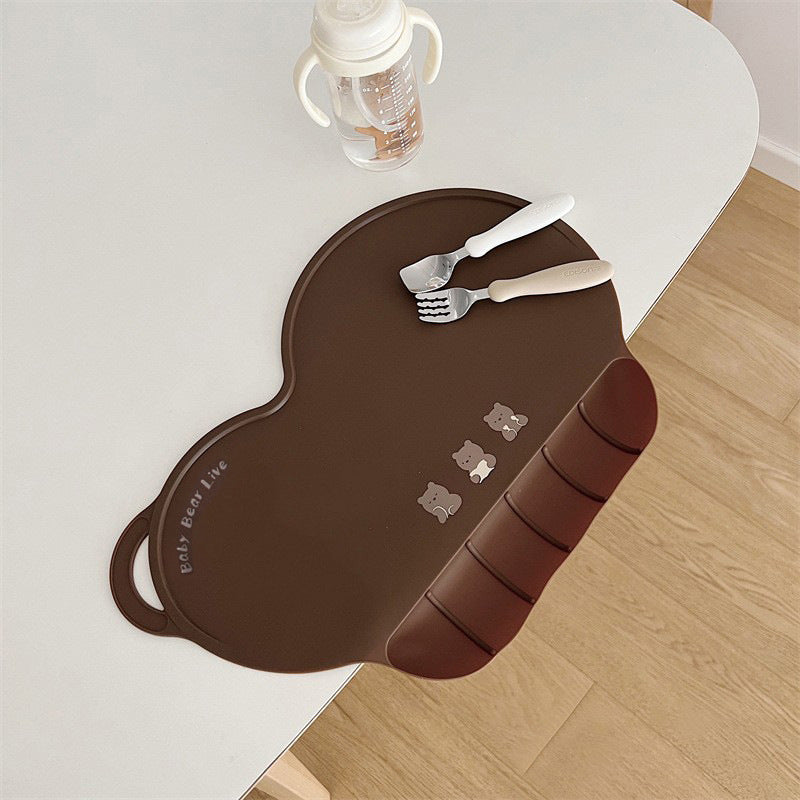 Korean Style Cute Silicone Baby Placemat Set