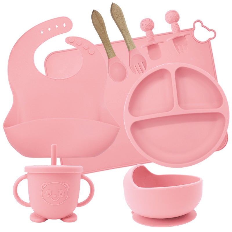 Food-Grade 9-Piece Baby Feeding Tableware Set